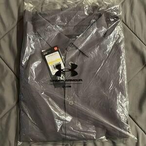 Under armour button up dress shirt.